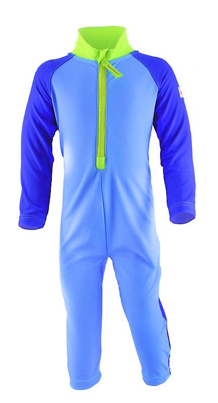 UV-Schutz Schwimm-Anzug mit langen Ärmeln  blau neongrün
