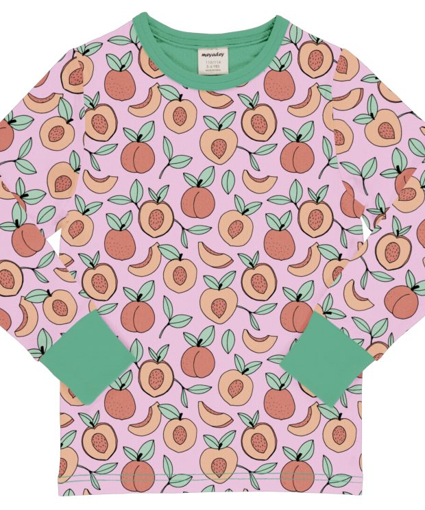 Top LS Peach Garden. T-Shirt lange Aermel