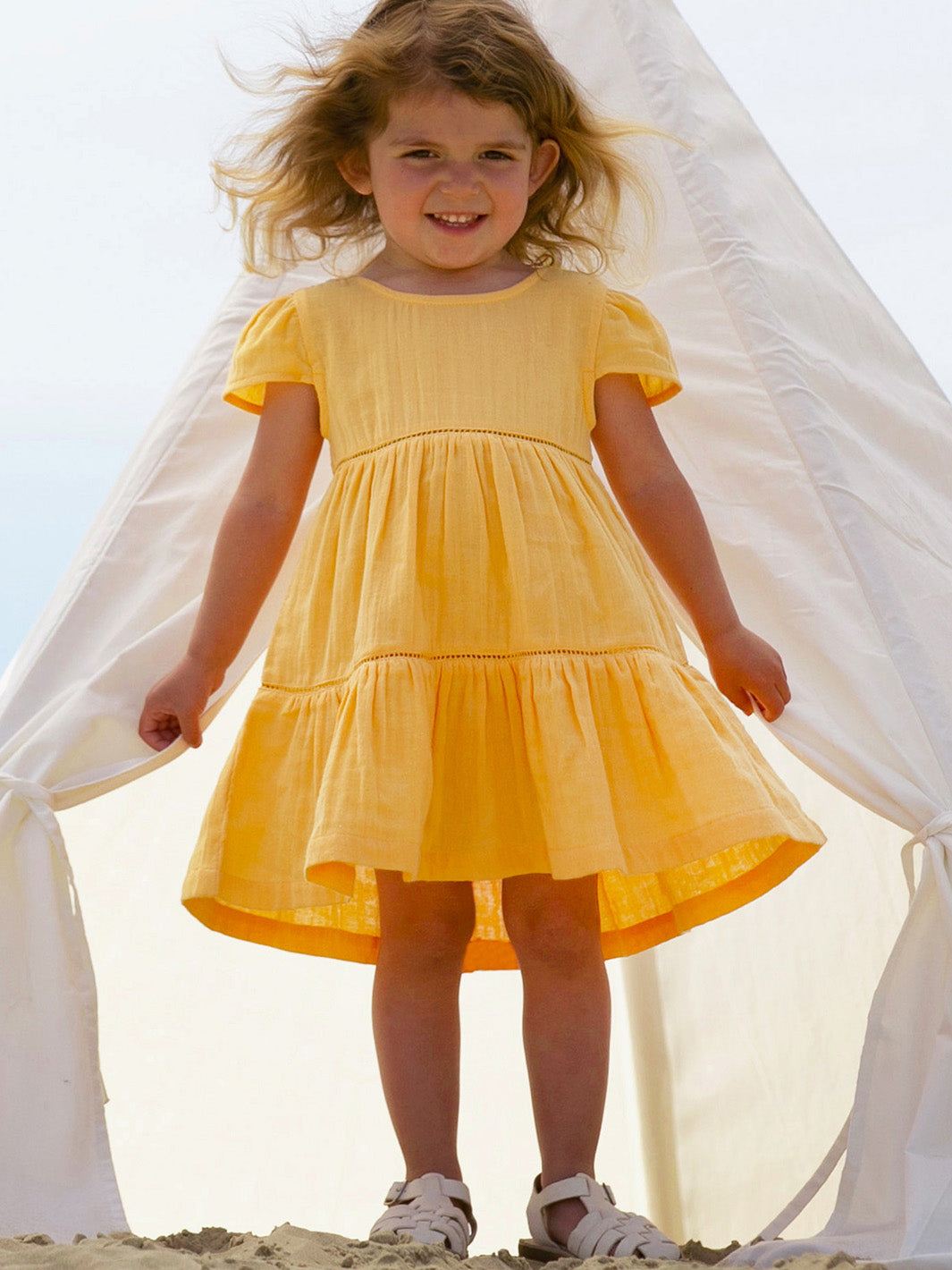 Kite - Musselin Kleid sunshine