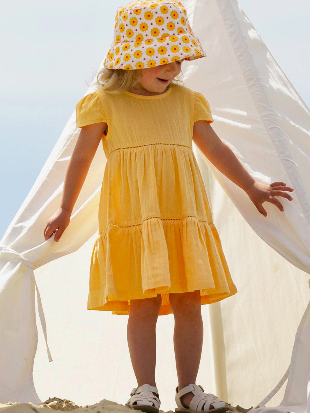 Kite - Musselin Kleid sunshine