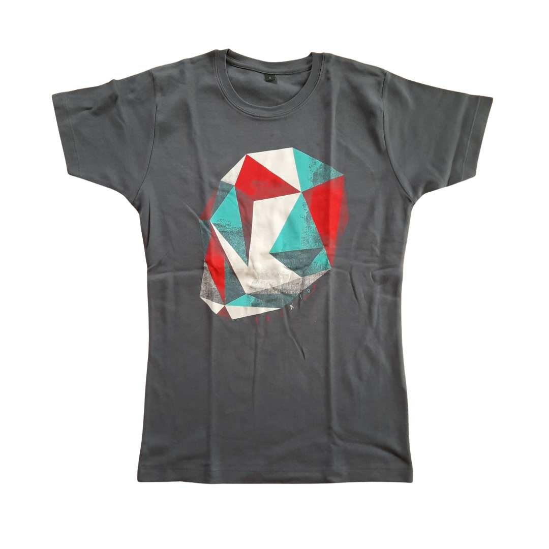 YackFou - T-Shirt Geometrix anthrazit