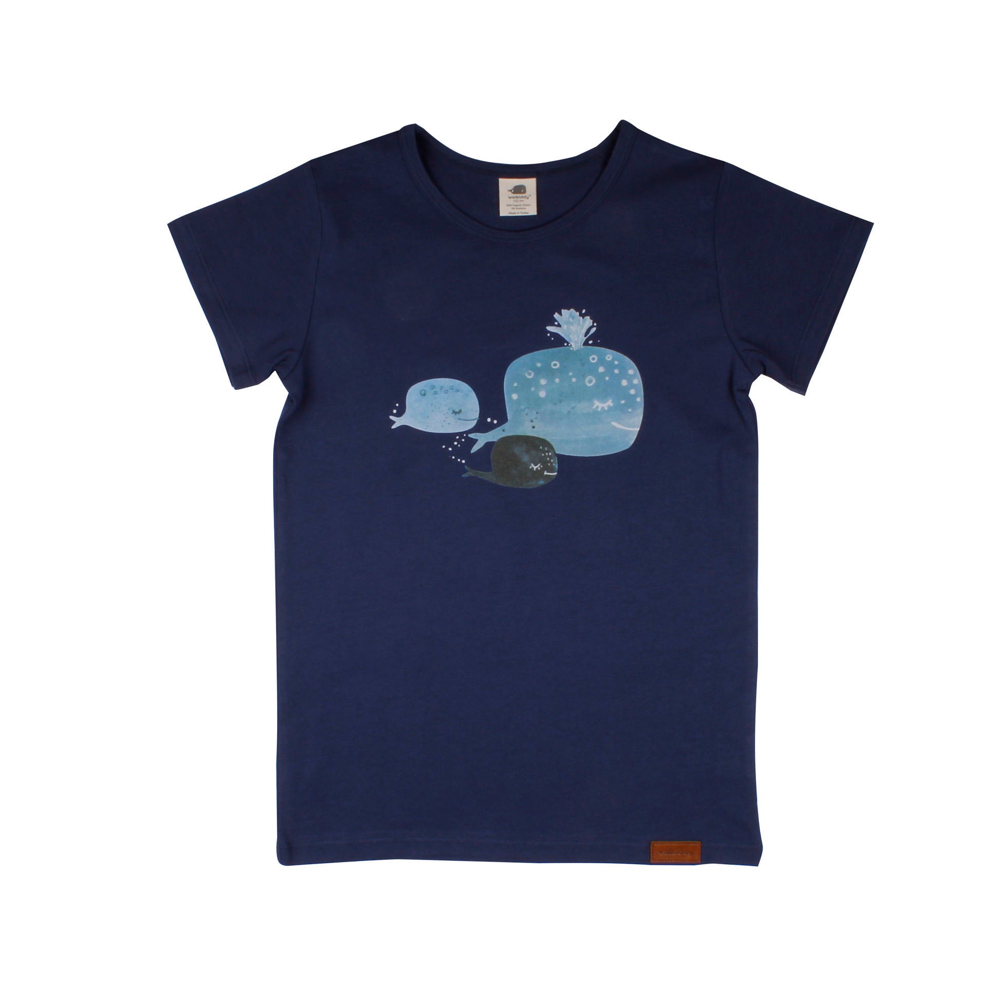 Walkiddy - Baby Whales T-Shirt marine