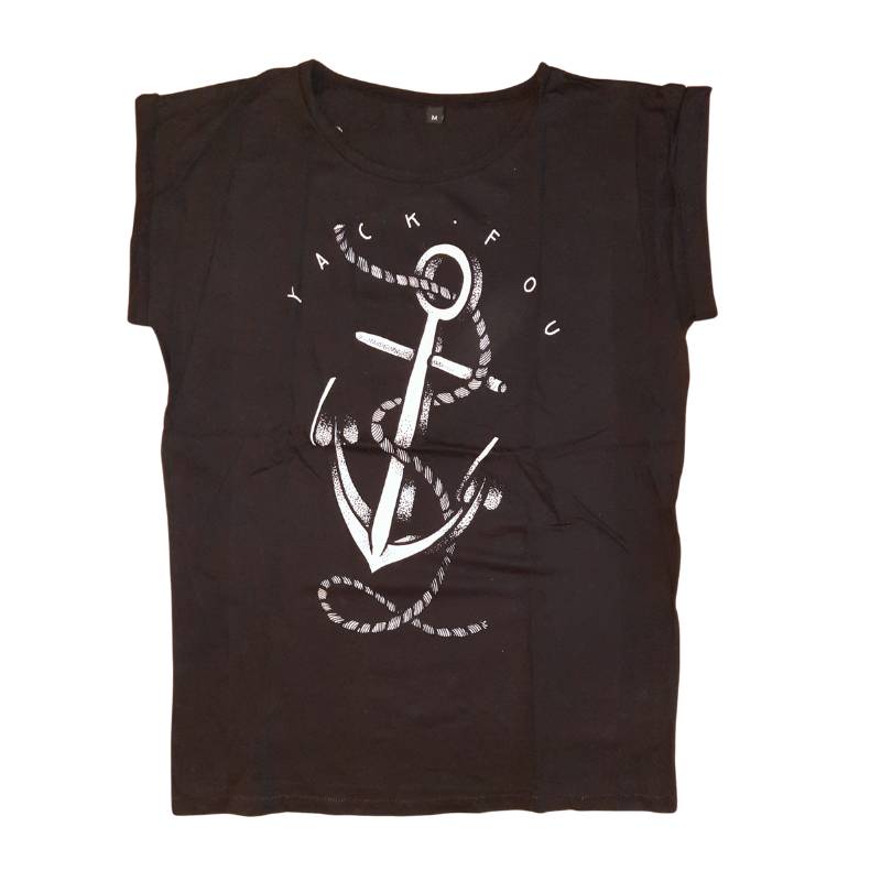 YackFou - Damen Cuff Shirt Anchor black