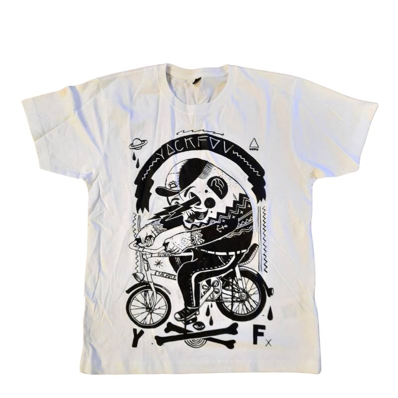 YackFou - Herren T-Shirt Bike white