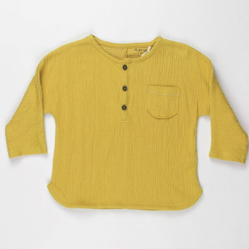 Play up - Musselin-Stretch Shirt rusticyellow