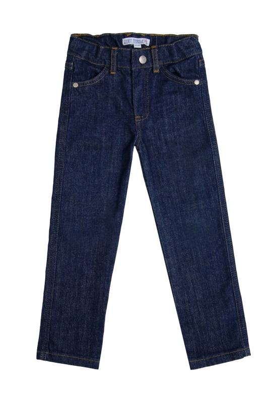 Gerade geschnittene Jeans aus dunkelblauem Denim – für Mädchen und Jungen. Für perfekte Passform und Bewegungsfreiheit mit 2% Elasthan.