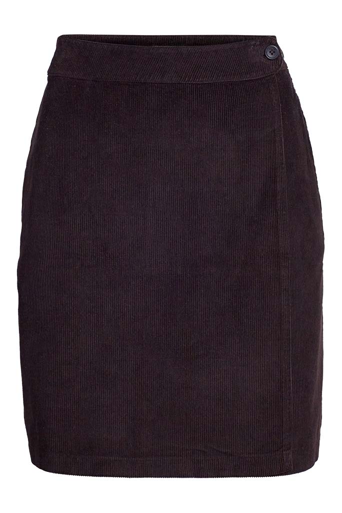 Morita Wrap Skirt dark chocolate