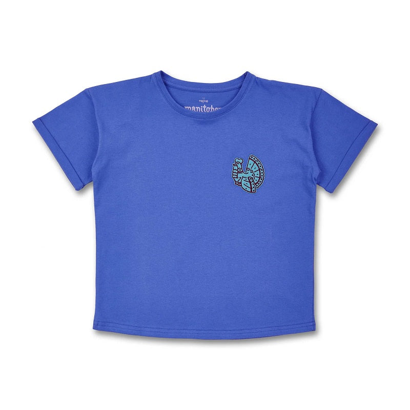 Manitober - Animals Relaxed T-Shirt blue
