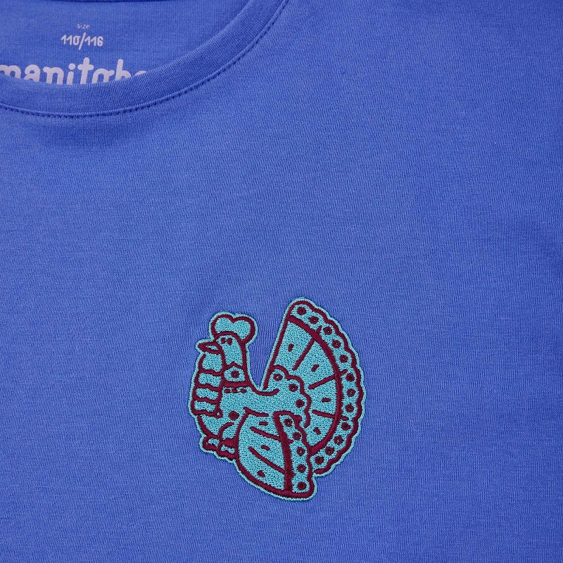 Manitober - Animals Relaxed T-Shirt blue