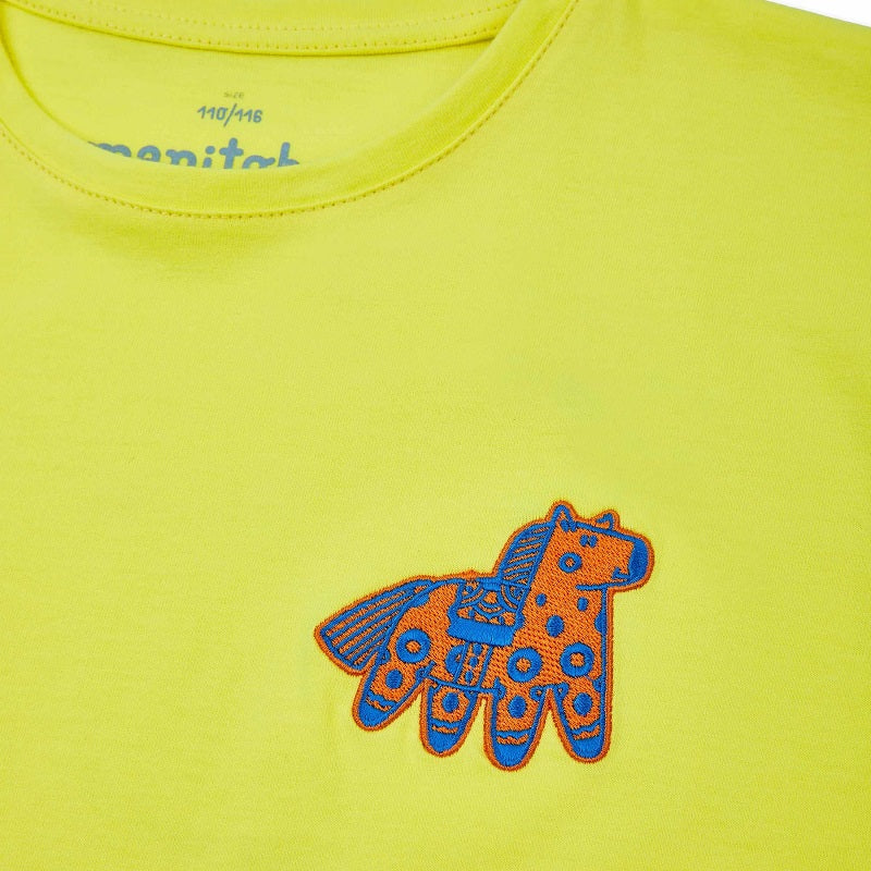 Manitober - Animals Relaxed T-Shirt yellow