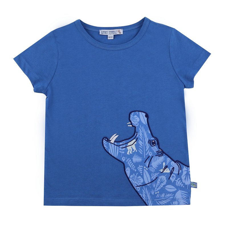 Enfant terrible - T-Shirt Nilpferd blue